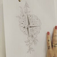 Photo de croquis au crayon